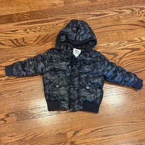 Camouflage Hooded Puffer Jacket